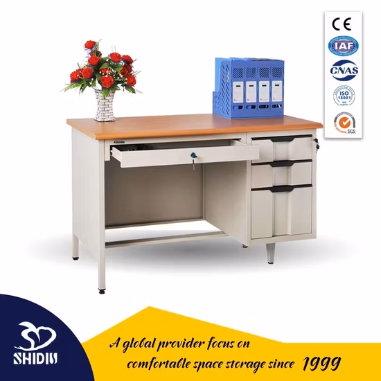 Modern Metal Office Desk with Drawers Simple Computer Table Steel Standing Desk Home Office Furniture